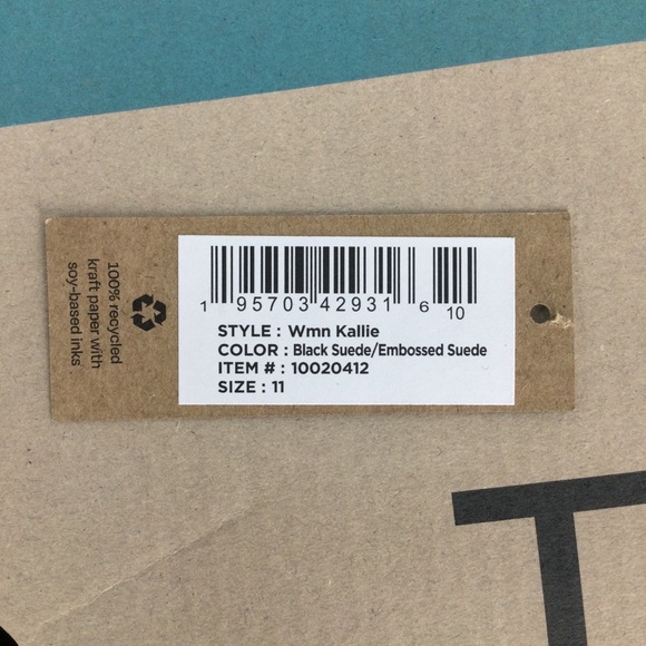 TOMS‎ Women's Kallie Black Wedge Ankle Boots - Picture 7 of 7